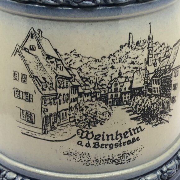 Original Thewalt German Ceramic Stein, Raised Sculpture Design, 1371 - Picture 6 of 16